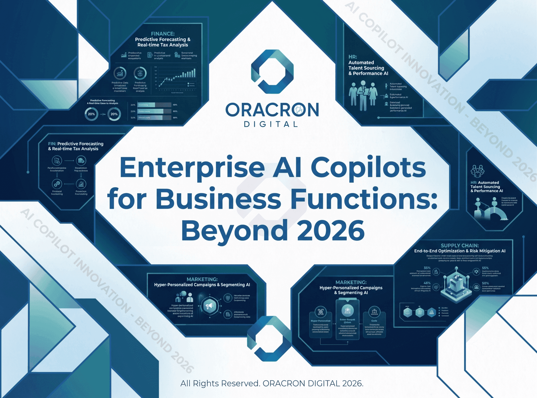 Enterprise AI Copilots for Business Functions — editorial concept illustration for Oracron Digital