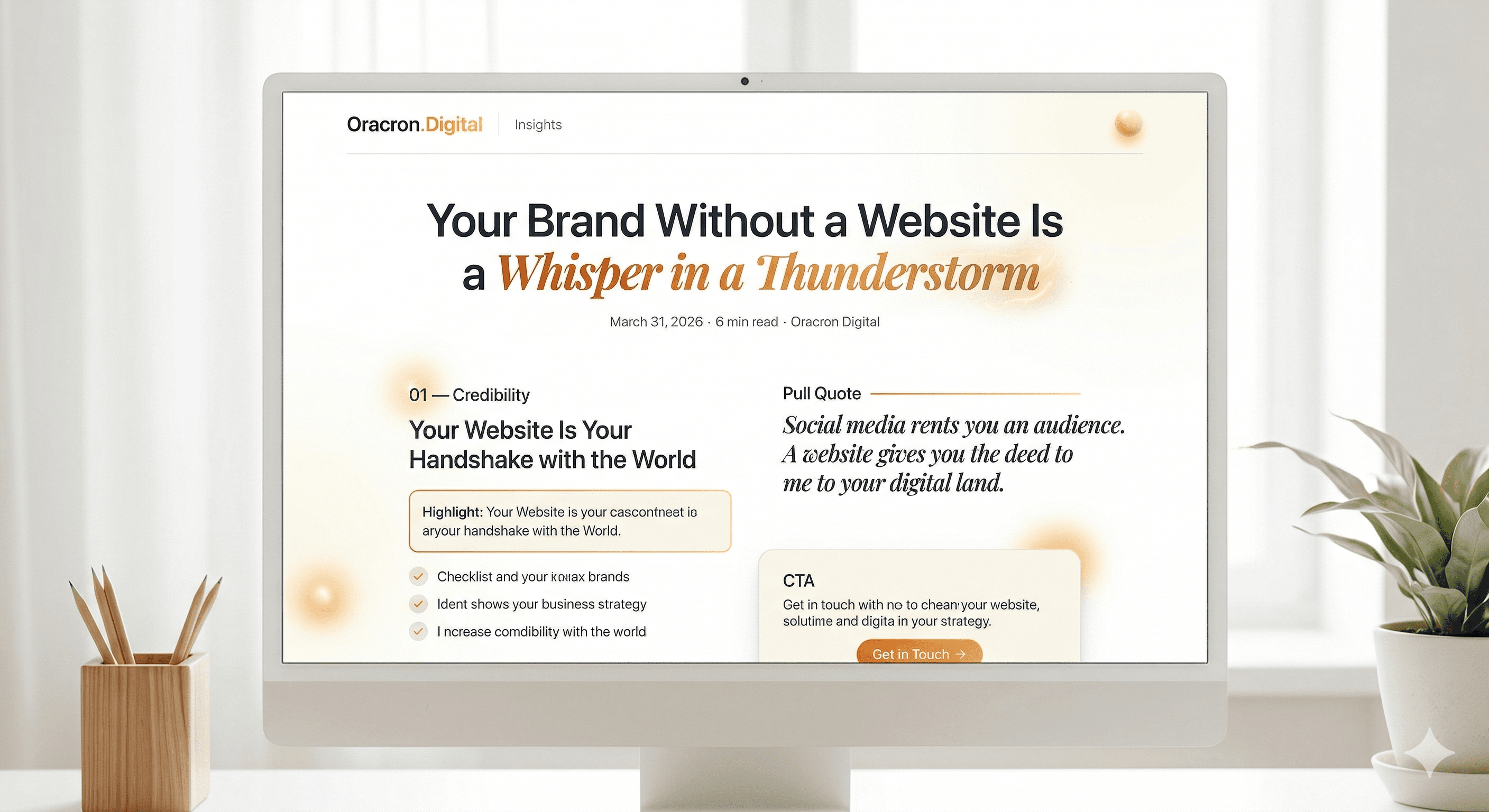 Your Brand Without a Website Is a Whisper in a Thunderstorm