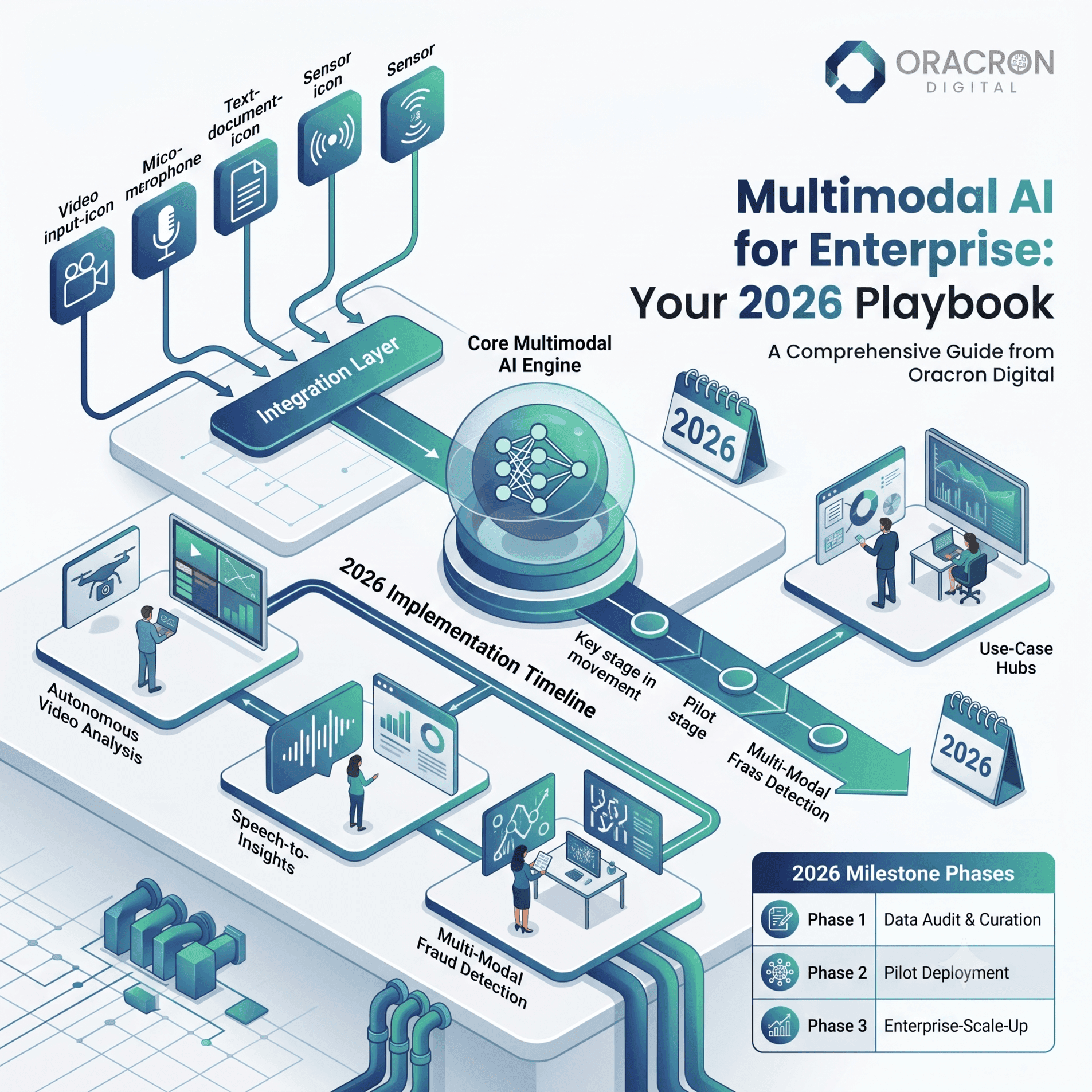 Multimodal AI for Enterprise: Your 2026 Playbook multimodal AI for enterprise — editorial concept illustration for Oracron Digital