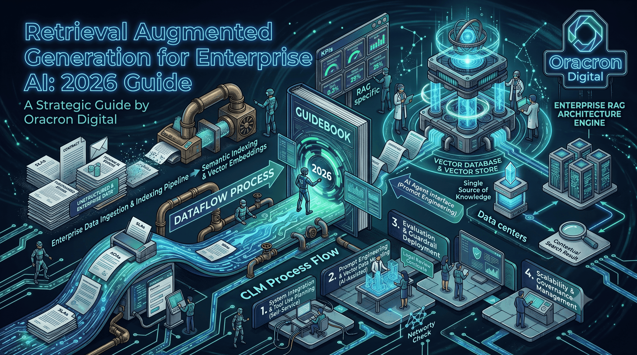 Retrieval Augmented Generation for Enterprise AI: 2026 Guide Retrieval Augmented Generation for Enterprise AI — editorial concept illustration for Oracron Digital
