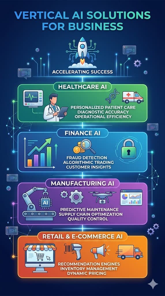 Vertical AI Solutions for Business vertical AI solutions for business — editorial concept illustration for Oracron Digital